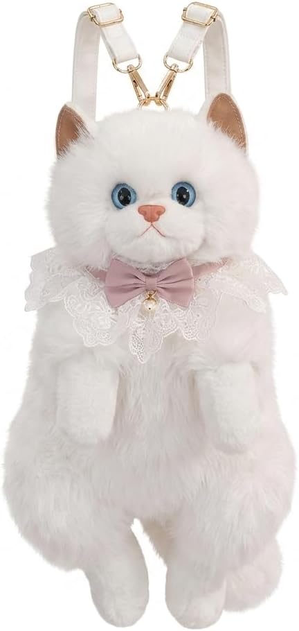 Cute Plush Animal Cat Backpack Multiple Fashion Shoulder Bags